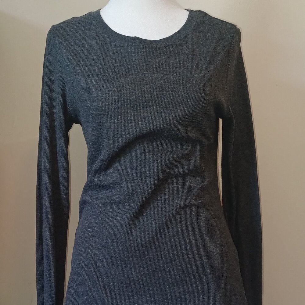 Women's Grey Long-Sleeved Thermal Top Size L
